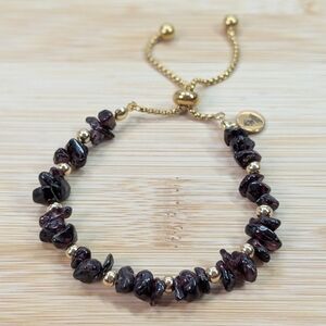 Artisan Garnet Adjustable Bracelet D024